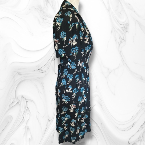 Vtg ‘95 Anna Sui “Bérard Face” Print Dress Size Petite - Picture 7 of 16